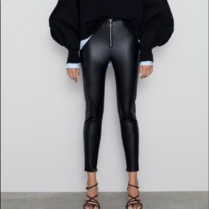 Zara Faux Leather leggings
